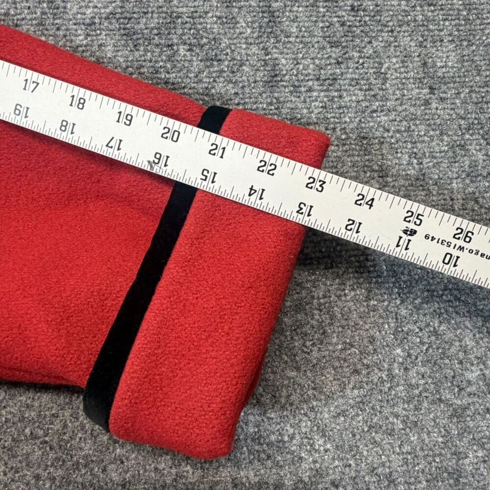 Vintage Herman Kay Red Wool Coat 14 Black Velvet Collar Double Breasted USA - Picture 6 of 8
